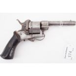 A 19th Century pin-fire revolver