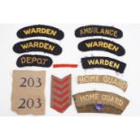 Home Guard and Civil Defense badges