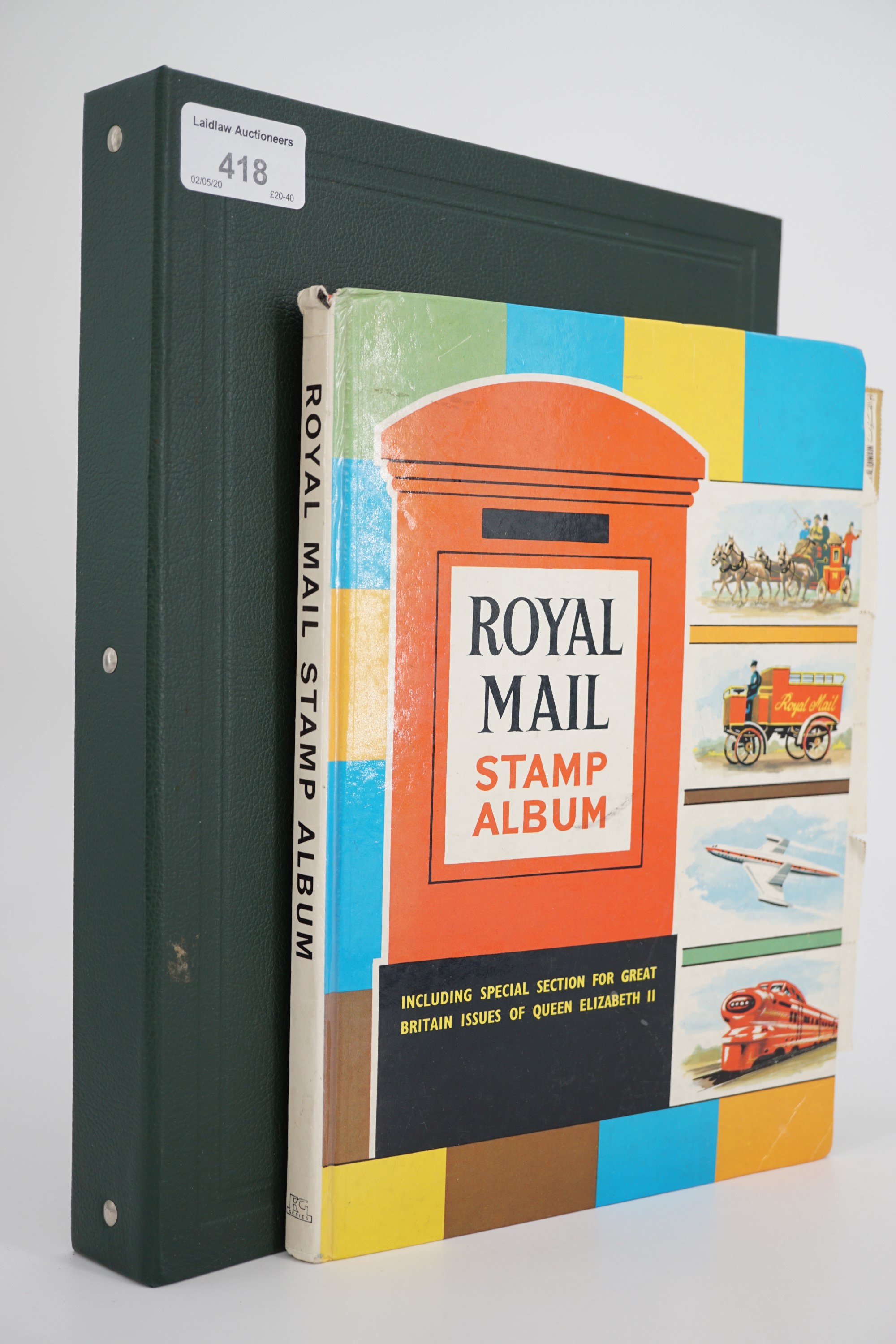 A stamp album and stamps, together with a Stanley Gibbons loose leaf album containing a large number