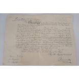 A Great War Army officer's commission document