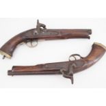 A pair of early 19th Century military percussion pistols
