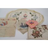 Great War commemorative and souvenir textiles including a Motor Machine Gun Corps embroidery