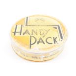 A 1920s Abel Morall Cross Fox brand "Handy Pack" containing knicker elastic, needles and cottons,