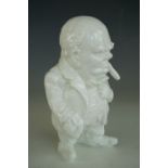 A Burgess & Leigh prototype caricature figurine of Sir Winston Churchill, part of a proposed limited