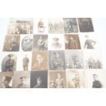 A large quantity of Great War photographic and military portrait postcards