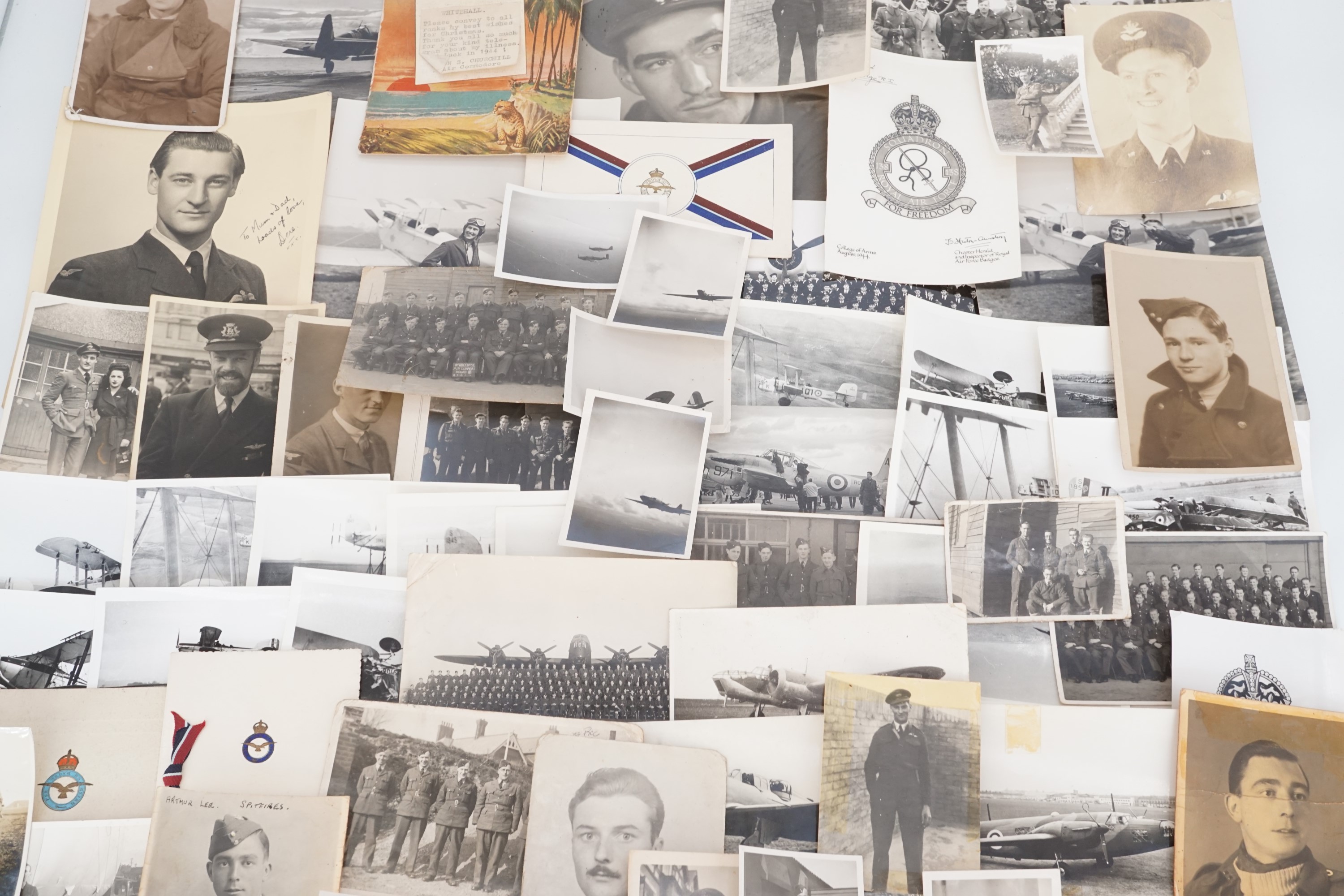 A large quantity of predominantly Second World War RAF portrait and other photographs