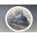 A Caverswall Fine Bone China Gerald Coulson "Mallard Breaking the Record" railway themed limited