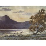 William Smith "Catbells, Derwentwater - Evening" and "Wastwater and Great Gable", water colour, in