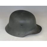 A quality reproduction Great War German steel helmet