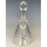 A Baccarat etched and cut glass bell commemorating the bicentenary of the birth of Jane Austin, in