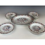 A quantity of Wedgwood Van Hoorne pattern wares