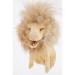 A clockwork plush toy lion, 14 cm