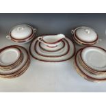 A quantity of late 19th / early 20th Century similar Aynsley and Ashworth's dinnerware