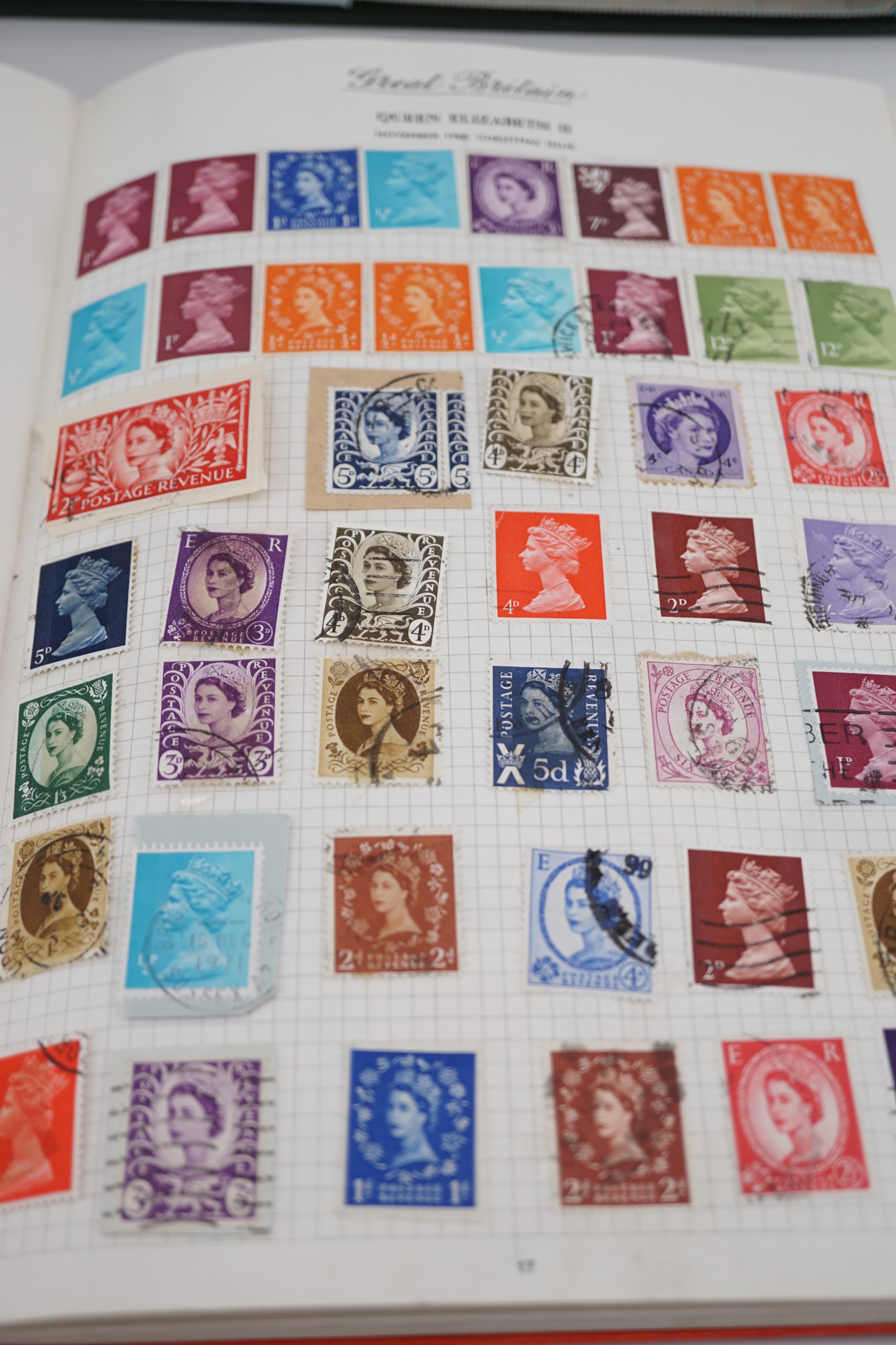 A stamp album and stamps, together with a Stanley Gibbons loose leaf album containing a large number - Image 2 of 13