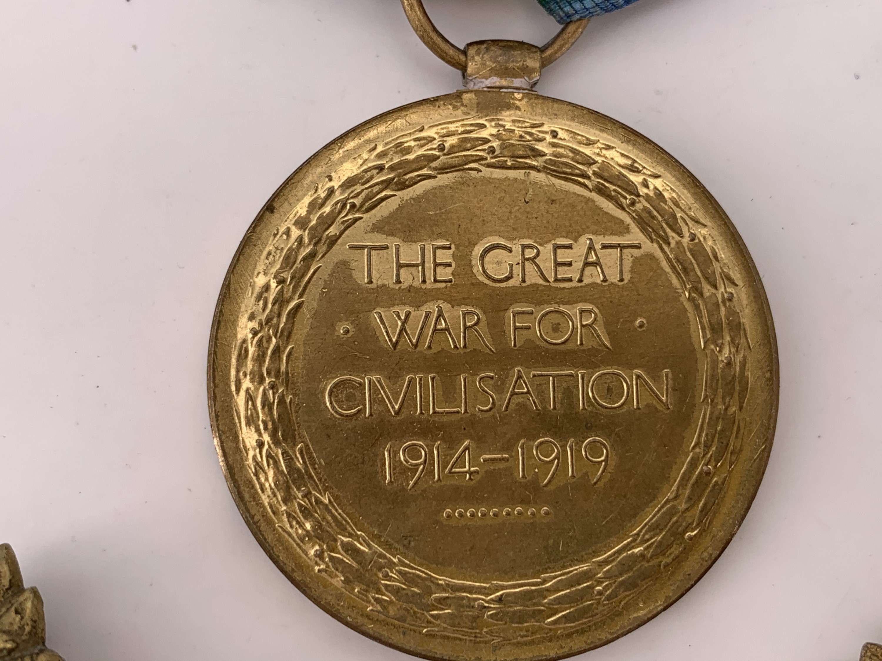 British War and Victory Medals to 2 Lieut J T Thom, together with Argyll and Sutherland - Image 4 of 10