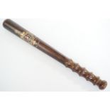 A Birmingham Police Special Constabulary Great War service truncheon, that of the Reverend C H J