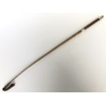 An early 20th Century 7th Hussars riding crop, 86 cm