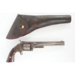 An American Civil War period Smith & Wesson Model No. 2 Army and holster, serial number 23270