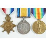 1914-15 Star, British War and Victory medals to 124007 Pnr A Cartwright, RE