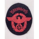 A German Third Reich Kransach Fire Police arm badge