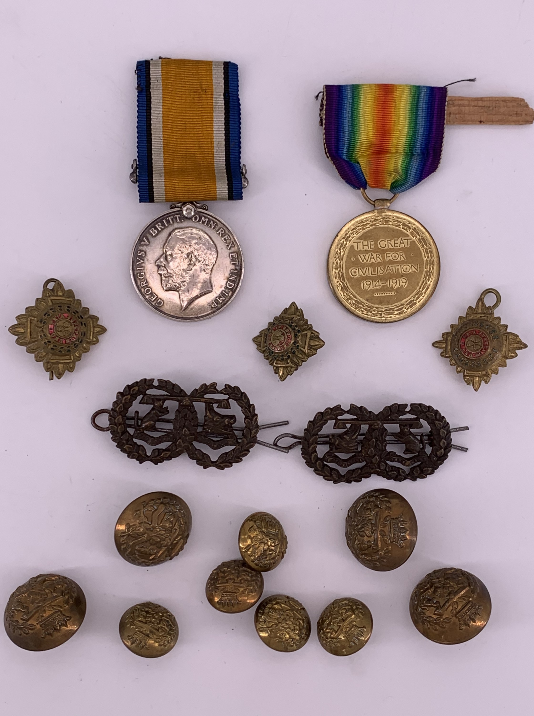 British War and Victory Medals to 2 Lieut J T Thom, together with Argyll and Sutherland - Image 2 of 10