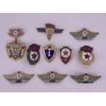 A number of Soviet military qualification and other badges