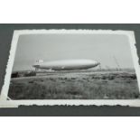 [ Airship / Zeppelin ] A 1930s riveted Duralumin photograph frame and photographic representation of