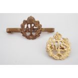 Two Second World War ATS sweetheart brooches