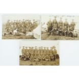 A number of pre-War and Great War photographic postcards including units of the Border Regiment, the