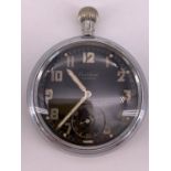 A Second World War British army GSTP pocket watch by Cortebert