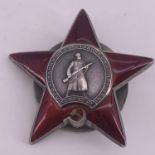 A Soviet Order of the Red Star, numbered 2114458