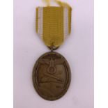 A German Third Reich West Wall Medal