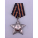 A Soviet Order of Glory, third class