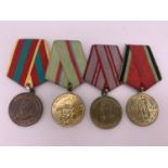 A Soviet Defence of Kiev Medal, Medal for Victory in the Great Patriotic War, 20th Anniversary