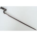 A Pattern 1876 Martini Henry rifle bayonet