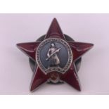 A Soviet Order of the Red Star, numbered 2838068