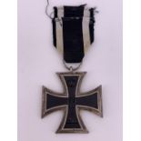 An Imperial German Iron Cross second class, the ring indistinctly marked
