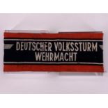 A German Third Reich Volkssturm arm band