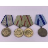 Soviet Medals for the Defence of Kiev, the Caucasus and the Capture of Vienna