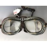 A set of RAF Mk VIII flying goggles