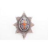 A Coldstream Guards enamelled silver sweetheart brooch, Gaunt, Birmingham, 1943, 36 mm