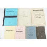 A number of period and re-printed Wehrmacht and other radio equipment manuals