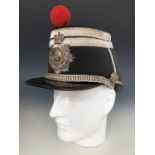 A Victorian 2nd Volunteer Battalion The Surrey Regiment officer's shako, that of a colonel or