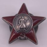 A Soviet Order of the Red Star, numbered 3146561