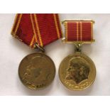 Two Soviet Jubilee Medals for the 100th Anniversary of Lenin's Birth