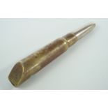 A Boer War / Great War trench art whistle fabricated from a .303 rifle cartridge