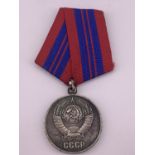 A Soviet Medal for Distinguished Service in the Preservation of Public Order