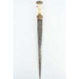 A 17th Century Scottish style dirk, the blade likely that of a reduced late 17th / early 18th