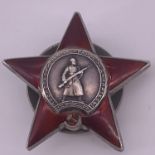A Soviet Order of the Red Star, numbered 2738858