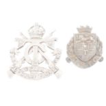 A Rochester Volunteer Corps and one other cap badge